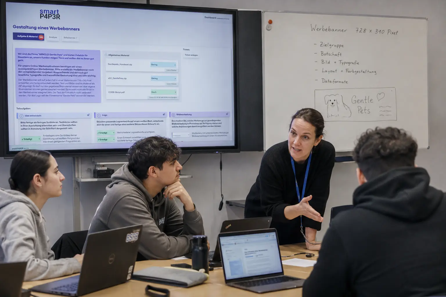 Teacher-Dashboard mit Lernständen und Auswertungen